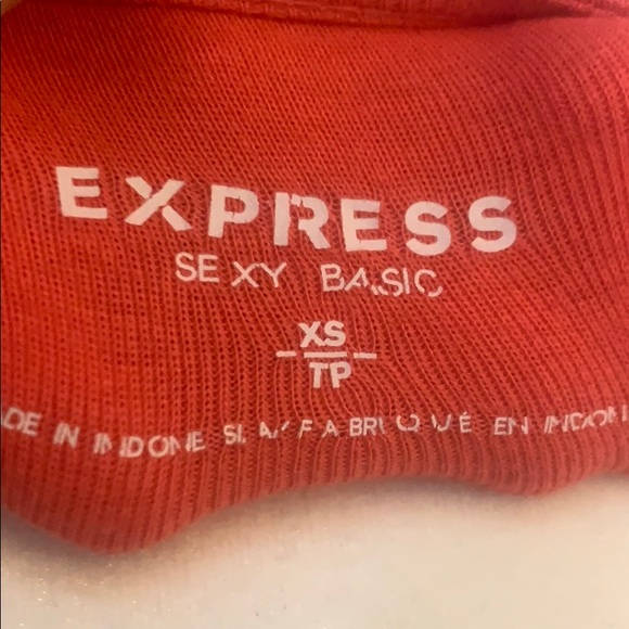 Express Sexy Basic Coral Top - Picture 5 of 5